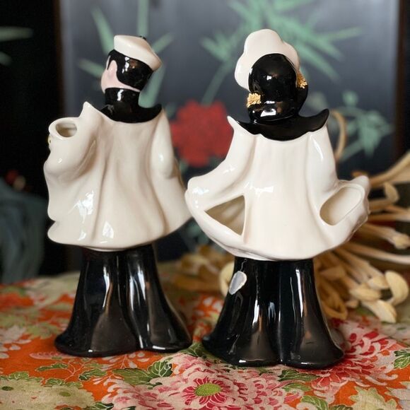 ♥️ Vintage Mid Century Florence Ceramics
California Figurine Couple 8"T 3"W - Picture 5 of 10